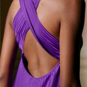 Sezane Vibrant Purple Renata Dress Dress